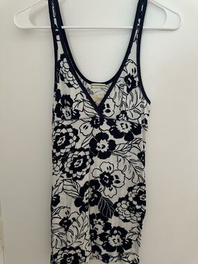 Navy Blue  White Y2K Hollister Tank
